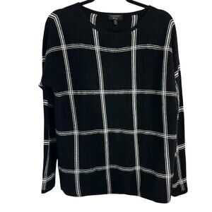 Charter Club Cashmere Sweater Medium‎ Women’s Striped Crewneck Pullover Soft